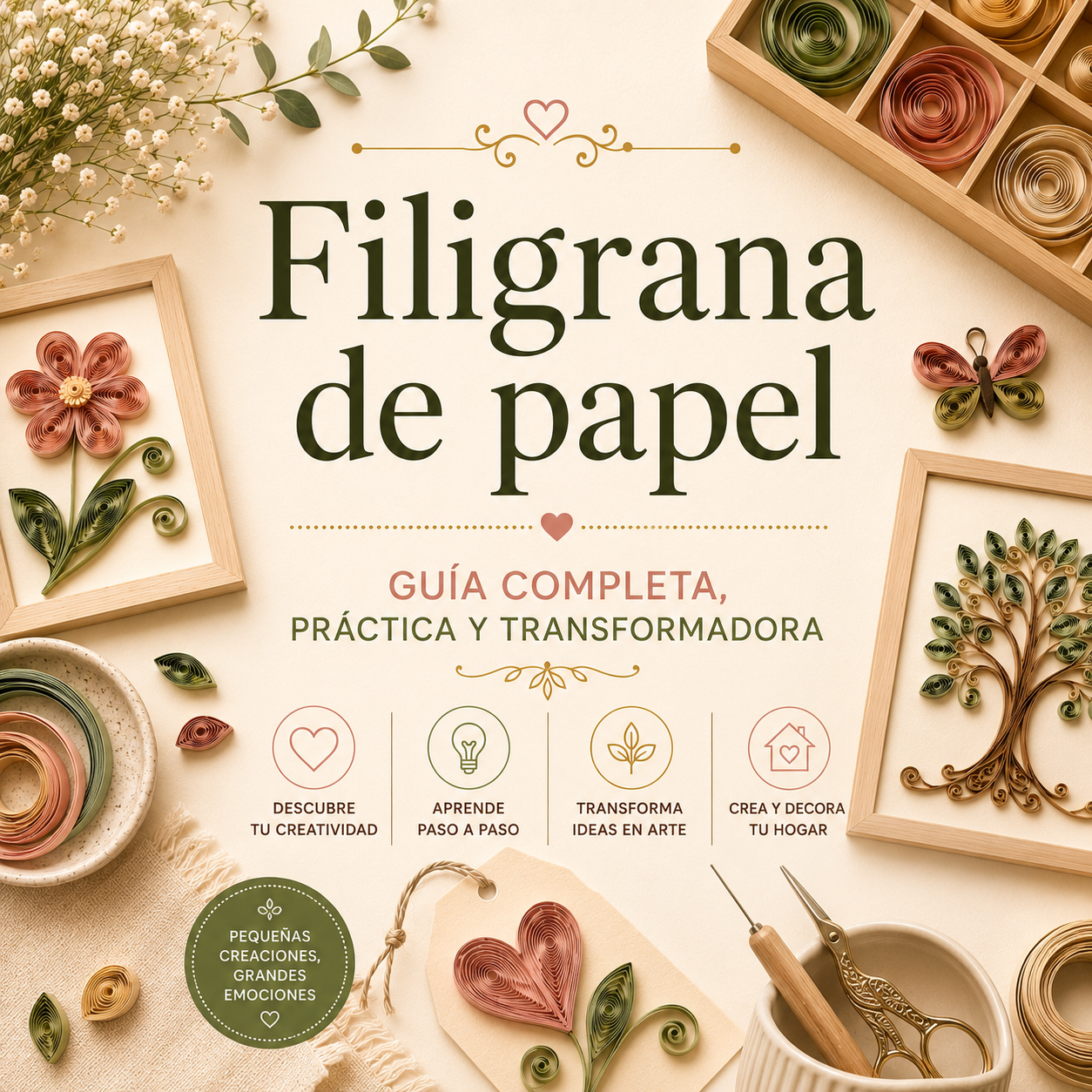 FILIGRANA EN PAPEL+3 BONOS: CREA Y DESCONECTÁ.